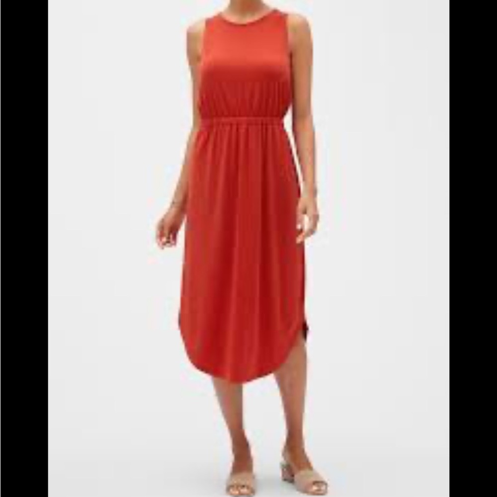 Burnt orange Cross Back Gap dress Medium